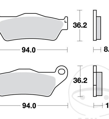 Pastillas de freno TRW sinterizadas delanteras para BMW R1200GS