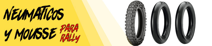 Neumáticos y mousse para rally